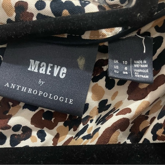 Maeve by Anthropologie Ruffles Long Sleeve Button Down Shirt Size 6 - Picture 5 of 7